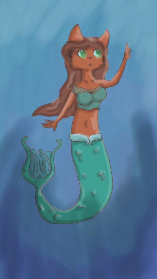 #Amberart #Mermaid Amber as a mermaid