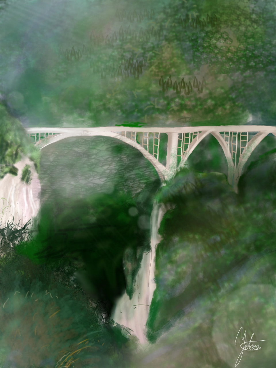 Most na Djurdjevica Tari | Bridge on Djurdjevica Tara ~ . Honestly I didn't want to draw sea.it seemed a bit boring so I drew this :3 #sonysketch #sketch #mycountry #fridayswithsketch #bridge #Tara