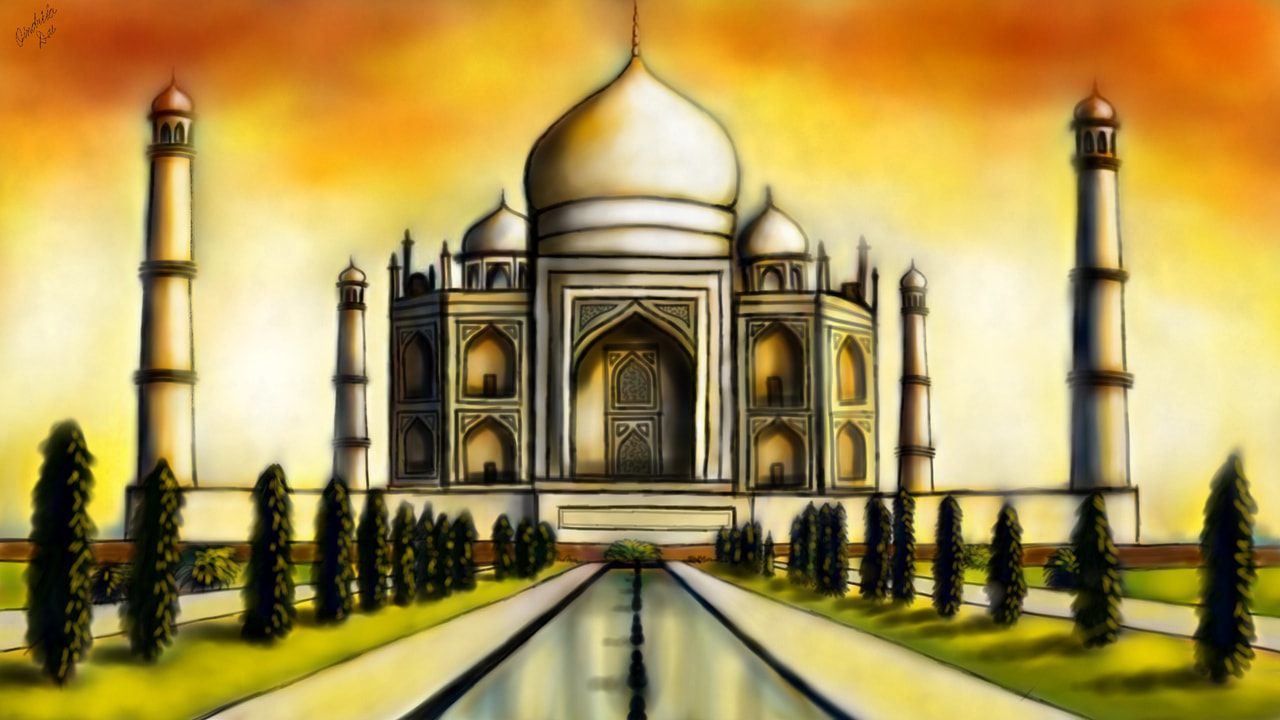 #mycountry‪ #fridayswithsketch ‪@sonysketch‬ The Taj Mahal.. The pride of India..!! Hey everyone..Come join my contest 👉 #AOcontest1 and have fun😊😊😊