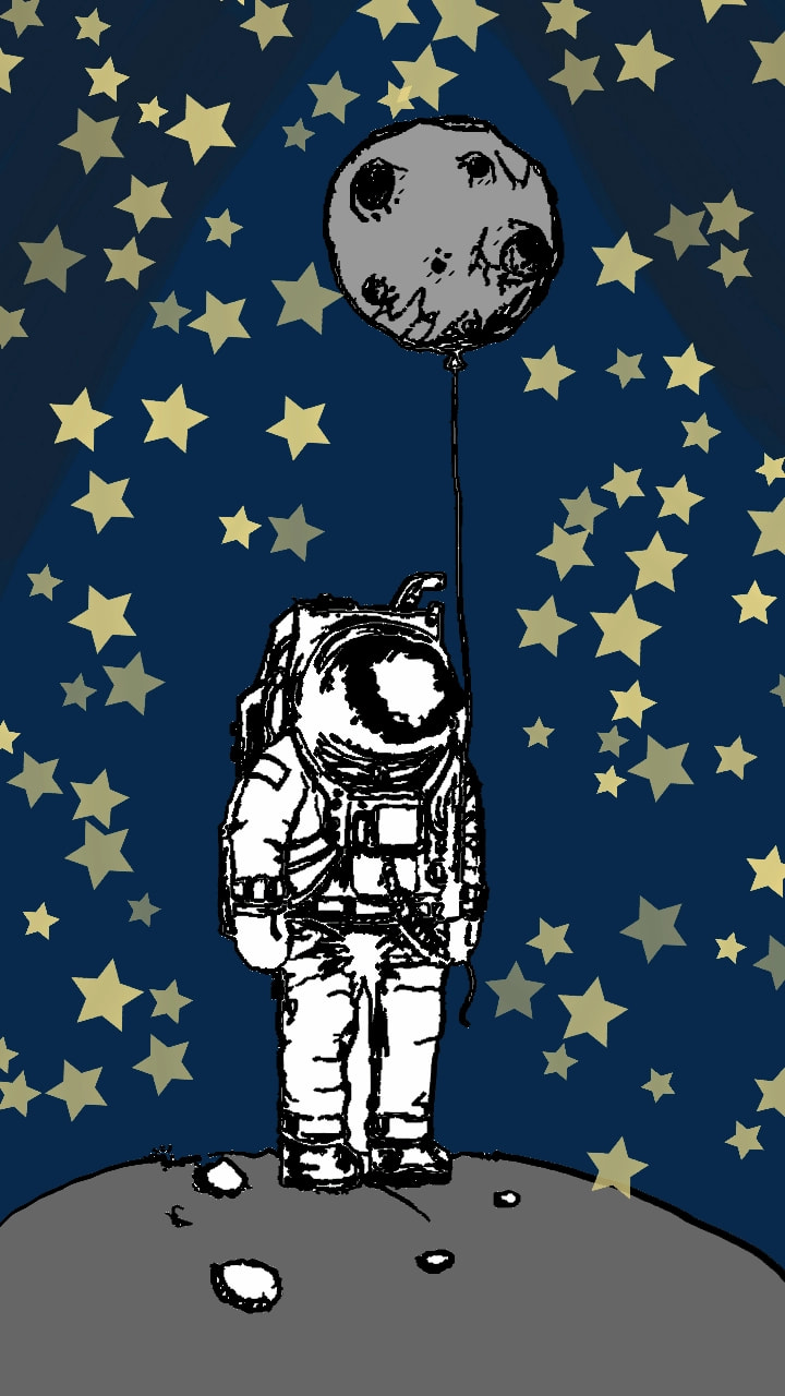 Ashtronut, and moon balloon #SpaceChallenge ‪@sonysketch‬