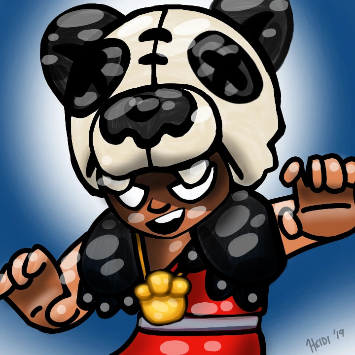 My favorite game is Brawl Stars and this is Panda Nita! #gamechallenge #fridayswithsketch #BrawlStars #nita (ugh I didn't know other people were doing her too until after I started)