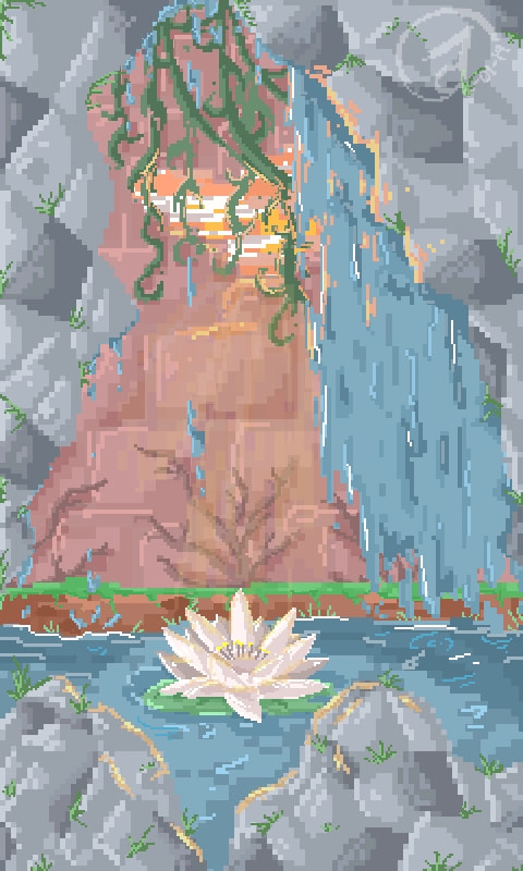 Is this considered a background?- #backgroundchallenge #fridayswithsketch #pixelart #Nature #water #waterlily #New #freebackground