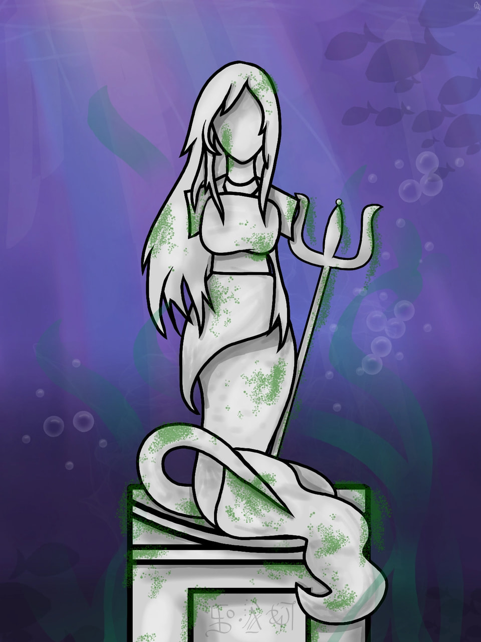 Mermaid statue, #itried #MerMay #fridayswithsketch