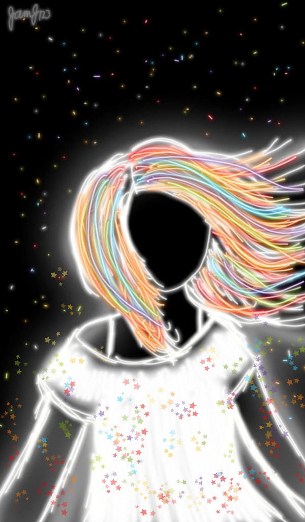 #fridayswithsketch #glowpenchallenge The girl represents Sketch, and the stars represent us, the people who love Sketch, and I'm sure that this year there'll be even MORE stars who'll love Sketch cause this app is AMAZING! Keep up the good work!😊