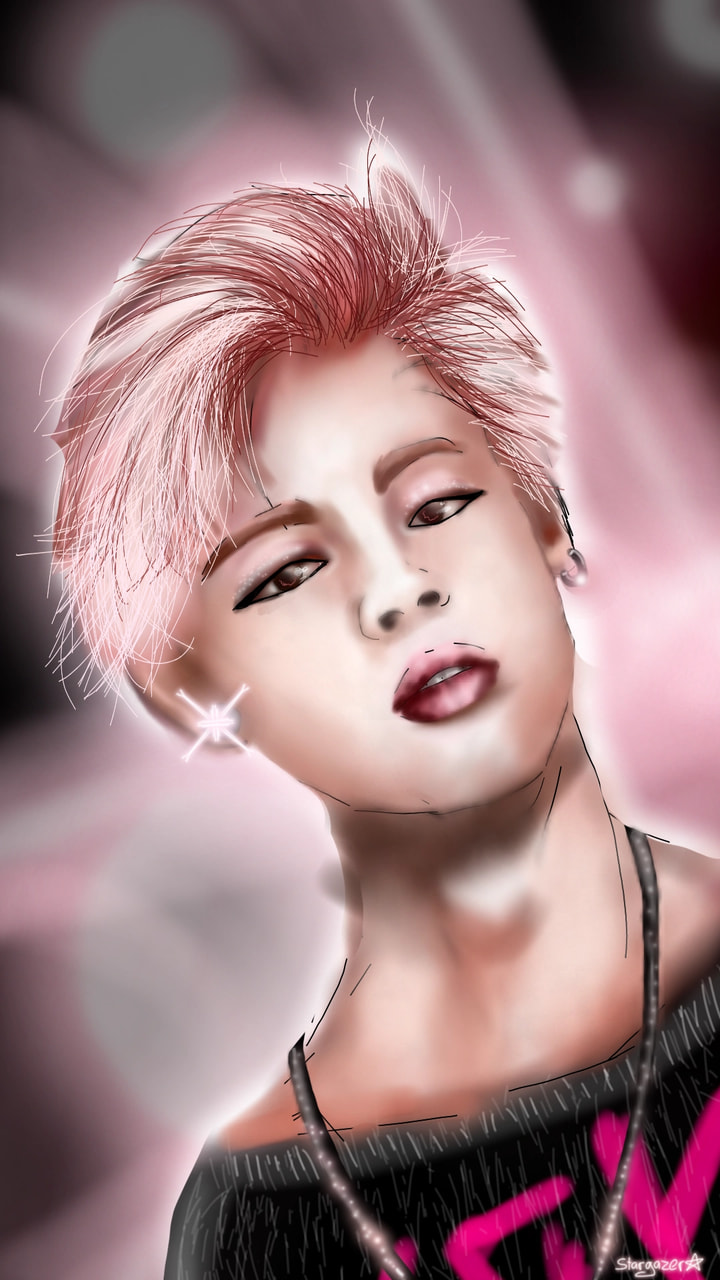 This is supposed to be #jimin of #bts for the #fridayswithsketch #kpopchallenge sorry to him and all his fans...😂😬