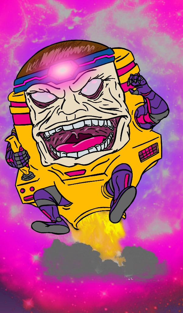 #fridayswithsketch #myvillain #MODOK #mental #organism #designed #only #for #killing #marvel Not enough energy to touch up. Out of finger strength. So tired. Good enough.