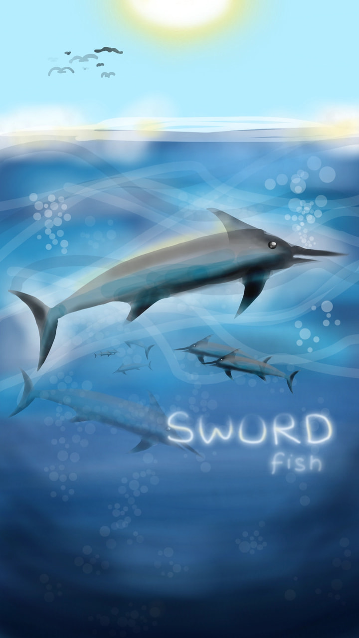 :v haha #sword #Fish #inktober #inktober2017 #sonysketch Edit: yeayy my first featured! #featured