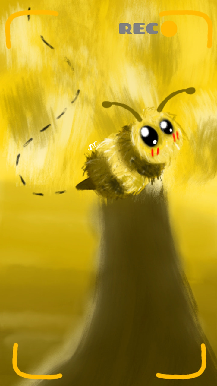 Yay. I finally finished. #yellowchallenge #colorweek ‪@sonysketch‬. Wish me luck on getting featured. #bees #beesarecute #beesrule.