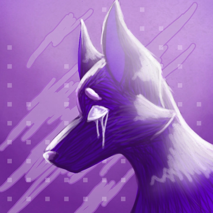 For #purplechallenge #colorweek i had fun doing this on sketch #100PercentSketch what do u think? #sonysketch #sony #purple #Wolf TYSM FOR OVER 700 likes AAAAAAAAHHHHH