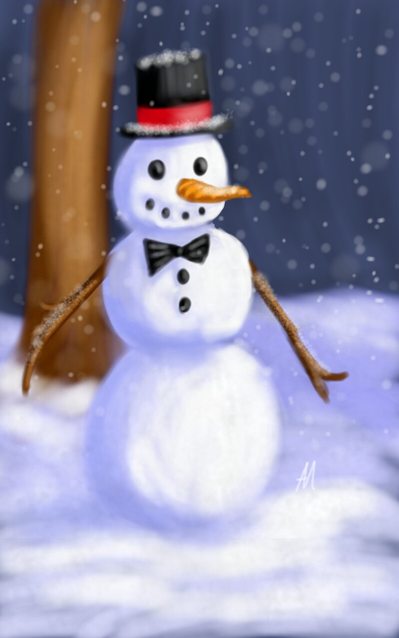 Here is one Mr. Sowman for #dailydecember #snowmanchallenge