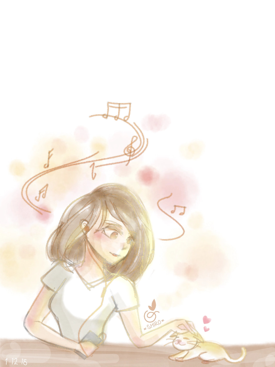 Music calms me down🎼🎶 #betterday #fridayswithsketch #girl #cute #cat #music #featured
