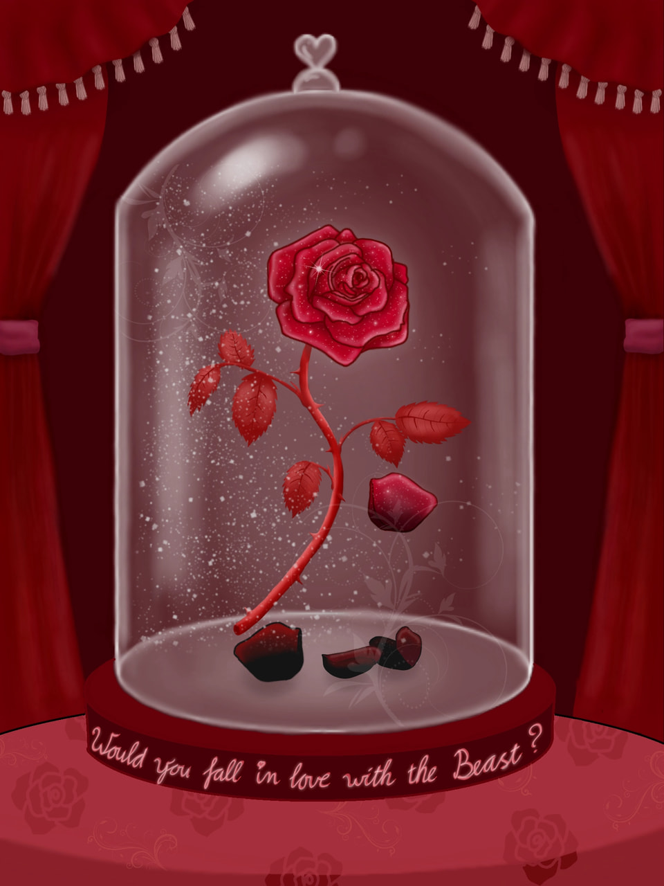 #Fridayswithsketch #colorweek #redchallenge AAAHHH, finally done! Dont think I need to explain the theme right xD i have never worked so hard on a rose before, but i love the end result. #BeautyandtheBeast