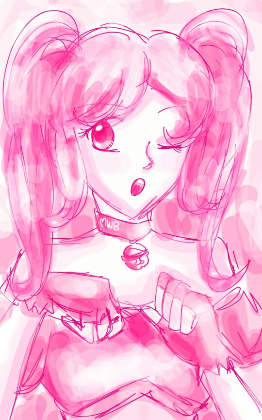 Did this on my Samsung tab.  This is for all of you who likes the colour pink😘😂! #pink #catgirl #meow #girl