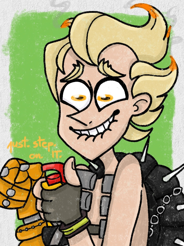 Me while playing #junkrat... I did ‪@sonysketch‬ #fridayswithsketch #gamechallenge!!! Anyway, who is your favourite character from #Overwatch??