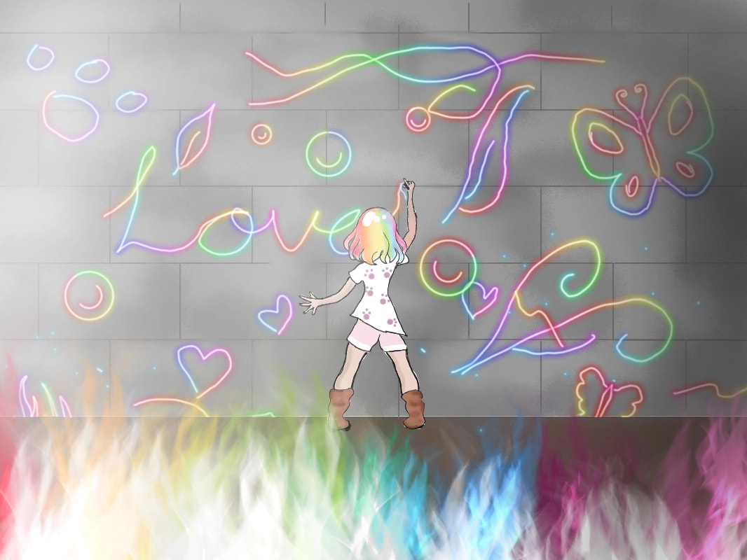 This is my first sketch... I hope you like it! #manga #manycolors #Rainbow